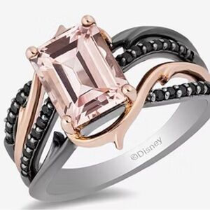 Disney Enchanted Maleficent Morganite & Diamond ring 😍